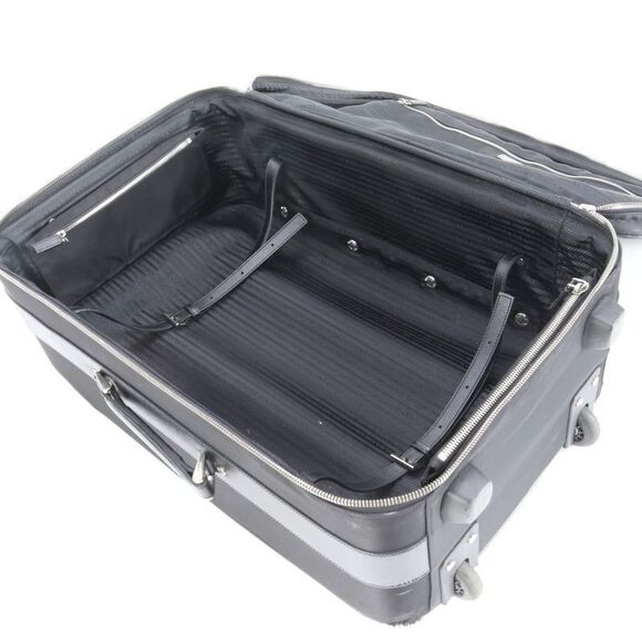 Prada Tessuto Nylon Triangle Logo Leather Suitcase Carry Case Bag Business - Picture 7 of 12